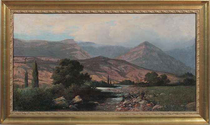 Дамберг Александр Константинович. Горный пейзаж